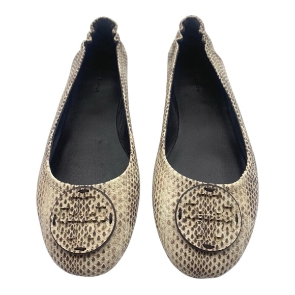 Women's Snakeskin Ballet Flats - Picture 2 of 6